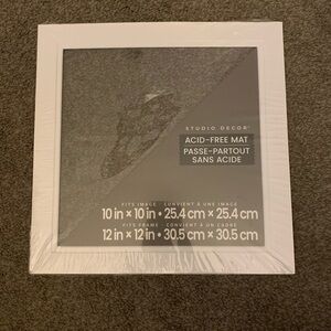 Studio Decor White Frame with Acid-Free Mat